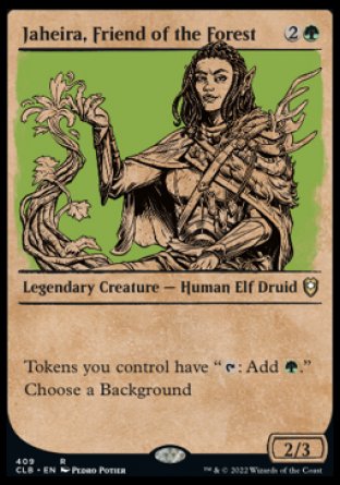 Jaheira, Friend of the Forest (Showcase) [Commander Legends: Battle for Baldur's Gate] | Play N Trade Winnipeg