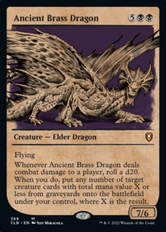 Ancient Brass Dragon (Showcase) [Commander Legends: Battle for Baldur's Gate] | Play N Trade Winnipeg