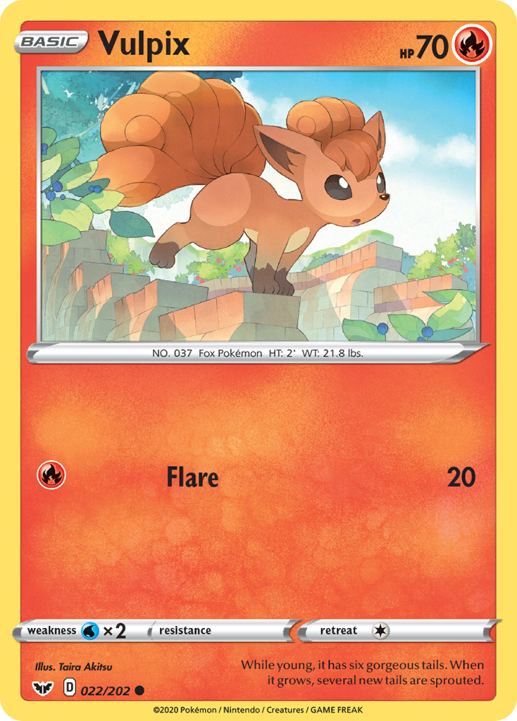 Vulpix (022/202) [Sword & Shield: Base Set] | Play N Trade Winnipeg