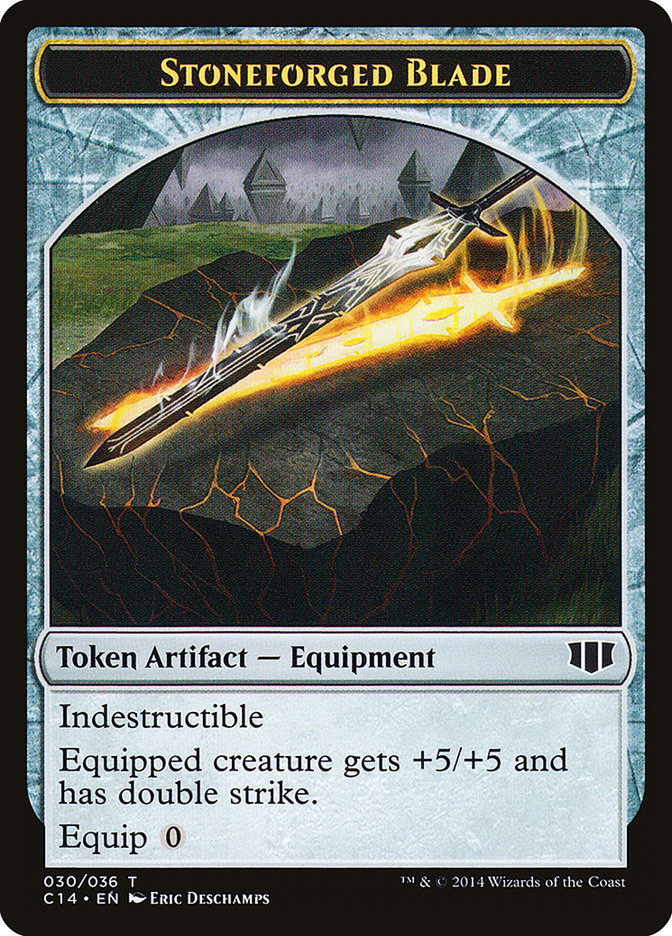 Stoneforged Blade // Germ Double-sided Token [Commander 2014 Tokens] | Play N Trade Winnipeg