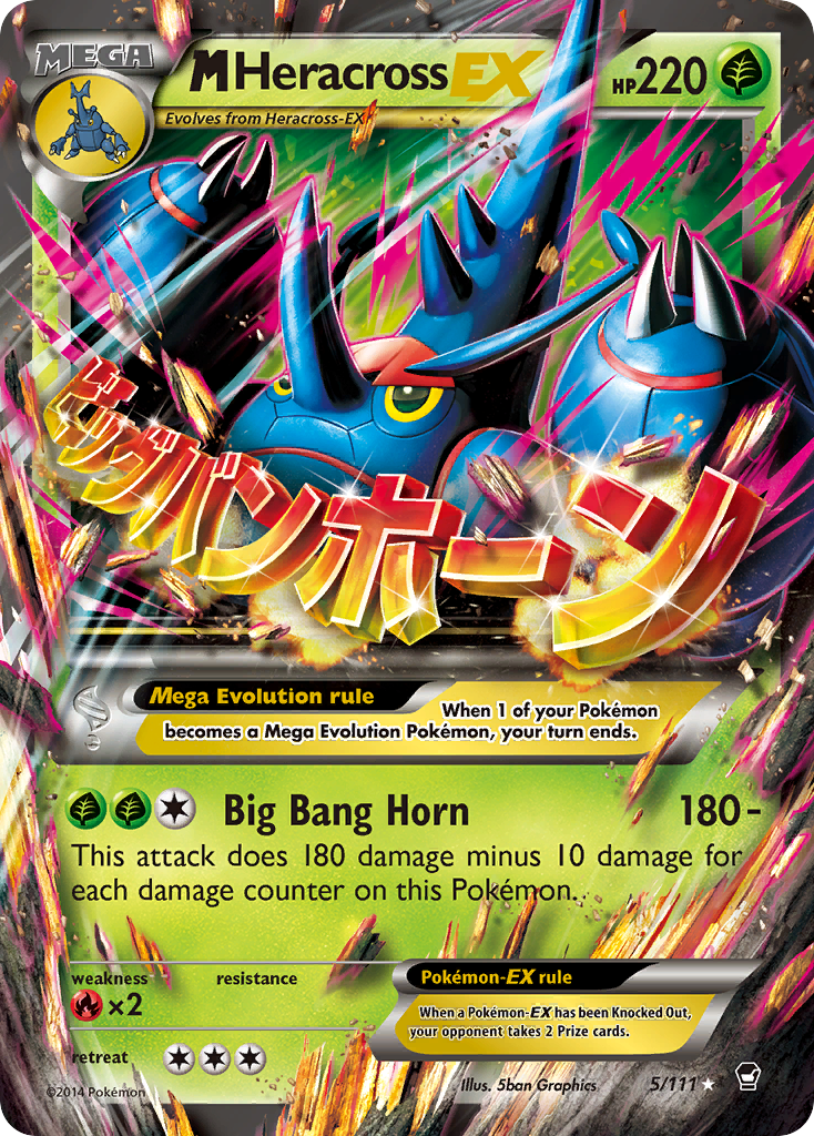 M Heracross EX (5/111) [XY: Furious Fists] | Play N Trade Winnipeg