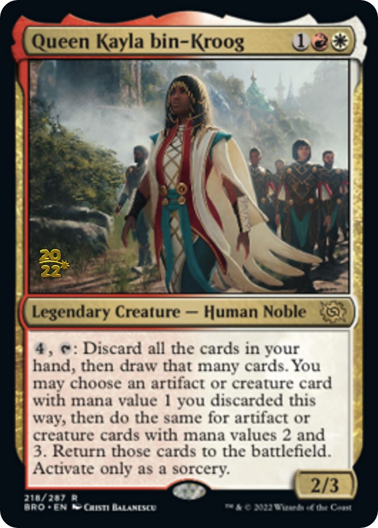 Queen Kayla bin-Kroog [The Brothers' War: Prerelease Promos] | Play N Trade Winnipeg