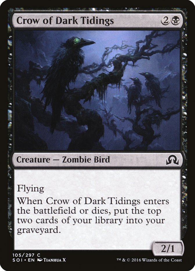 Crow of Dark Tidings [Shadows over Innistrad] | Play N Trade Winnipeg