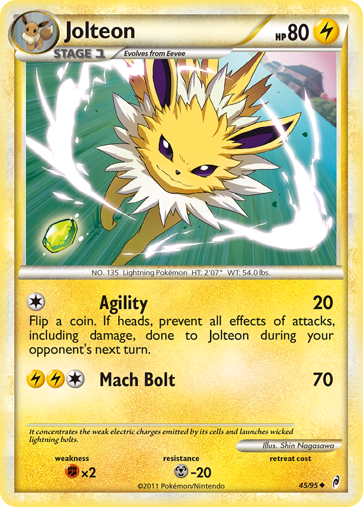 Jolteon (45/95) [HeartGold & SoulSilver: Call of Legends] | Play N Trade Winnipeg