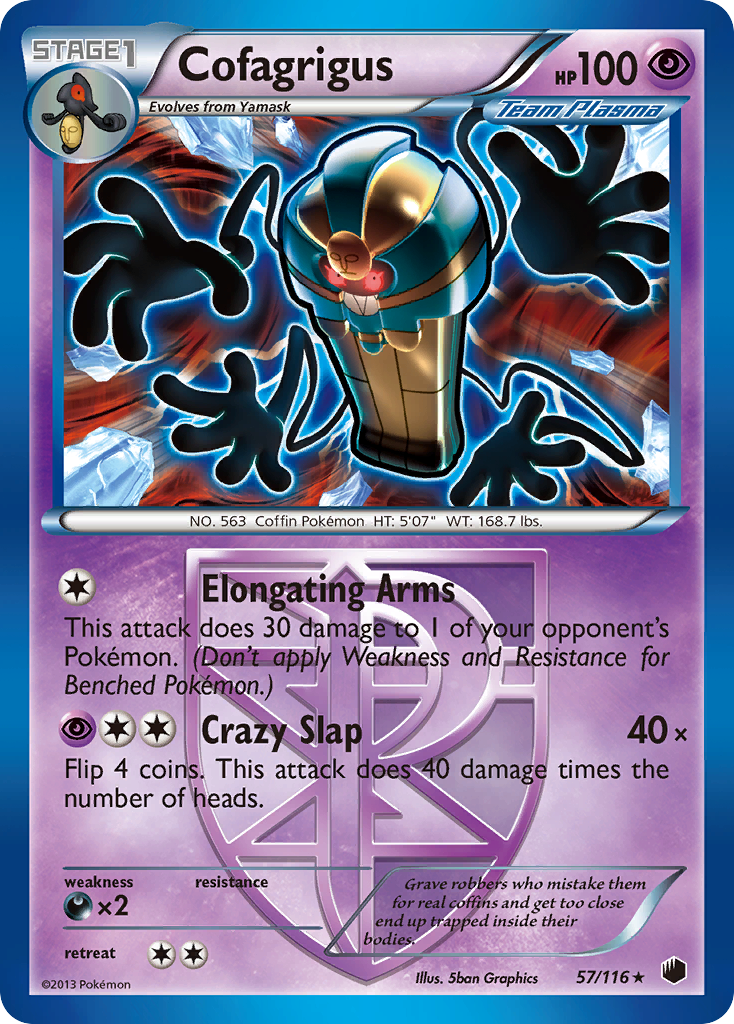 Cofagrigus (57/116) [Black & White: Plasma Freeze] | Play N Trade Winnipeg