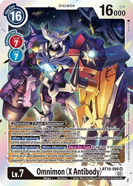 Omnimon (X Antibody) [BT10-086] [Revision Pack Cards] | Play N Trade Winnipeg