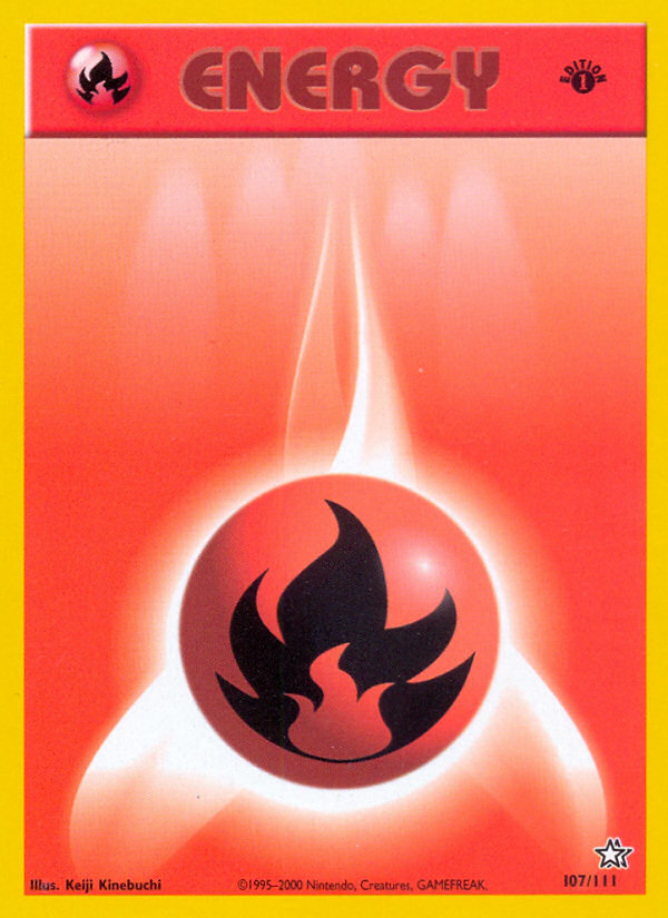 Fire Energy (107/111) [Neo Genesis 1st Edition] | Play N Trade Winnipeg