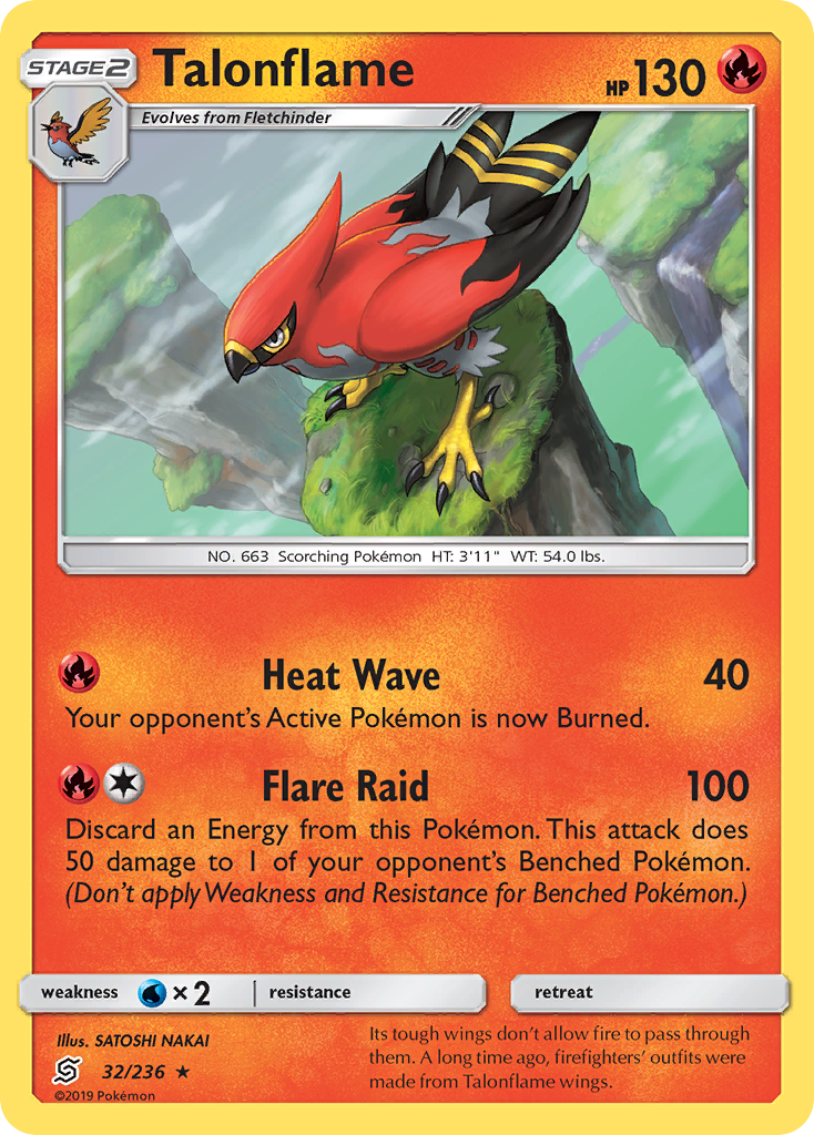 Talonflame (32/236) [Sun & Moon: Unified Minds] | Play N Trade Winnipeg