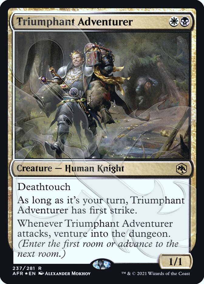 Triumphant Adventurer (Ampersand Promo) [Dungeons & Dragons: Adventures in the Forgotten Realms Promos] | Play N Trade Winnipeg