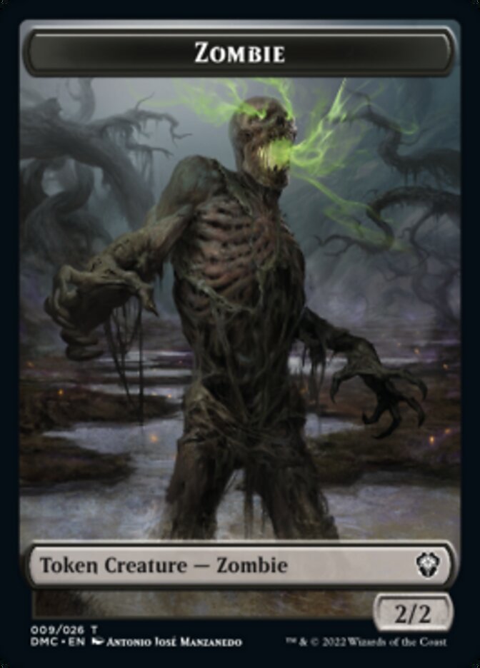 Saproling // Zombie Double-sided Token [Dominaria United Tokens] | Play N Trade Winnipeg
