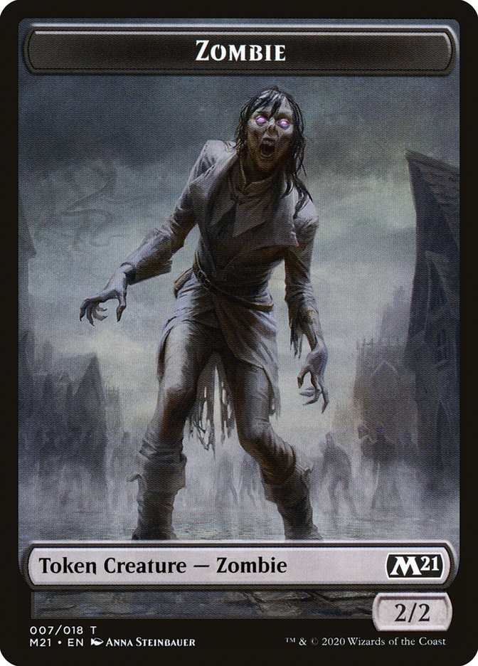 Zombie [Core Set 2021 Tokens] | Play N Trade Winnipeg