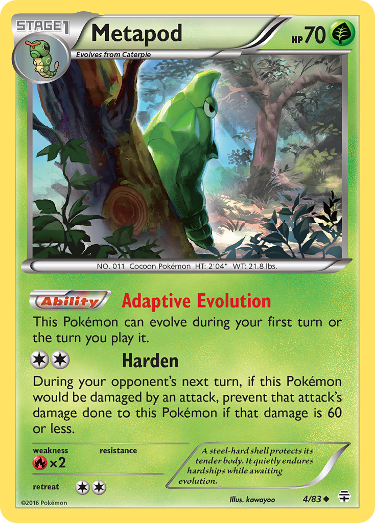 Metapod (4/83) [XY: Generations] | Play N Trade Winnipeg