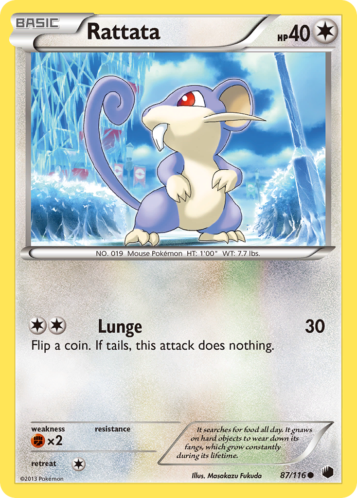 Rattata (87/116) [Black & White: Plasma Freeze] | Play N Trade Winnipeg