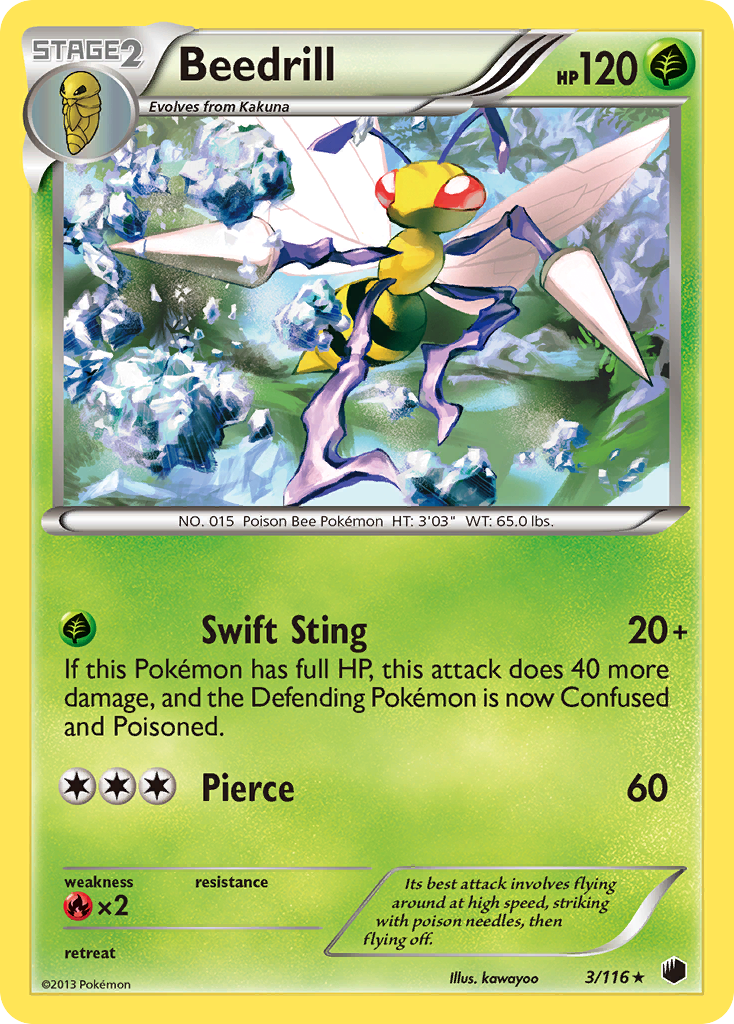 Beedrill (3/116) [Black & White: Plasma Freeze] | Play N Trade Winnipeg