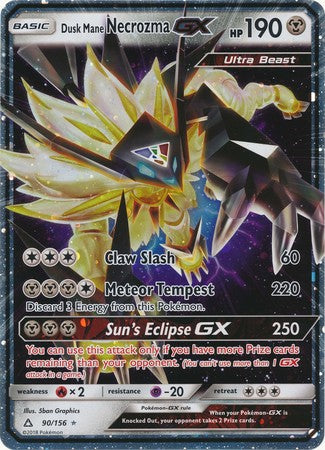 Dusk Mane Necrozma GX (90/156) (Jumbo Card) [Sun & Moon: Ultra Prism] | Play N Trade Winnipeg