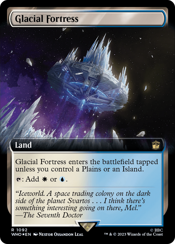 Glacial Fortress (Extended Art) (Surge Foil) [Doctor Who] | Play N Trade Winnipeg