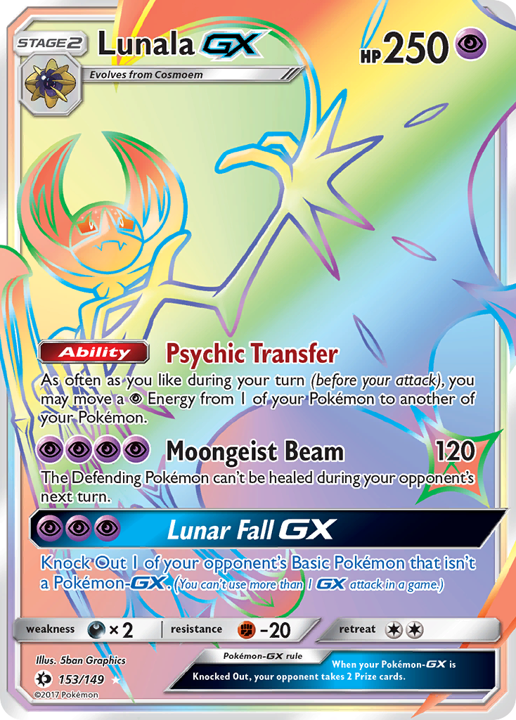 Lunala GX (153/149) [Sun & Moon: Base Set] | Play N Trade Winnipeg