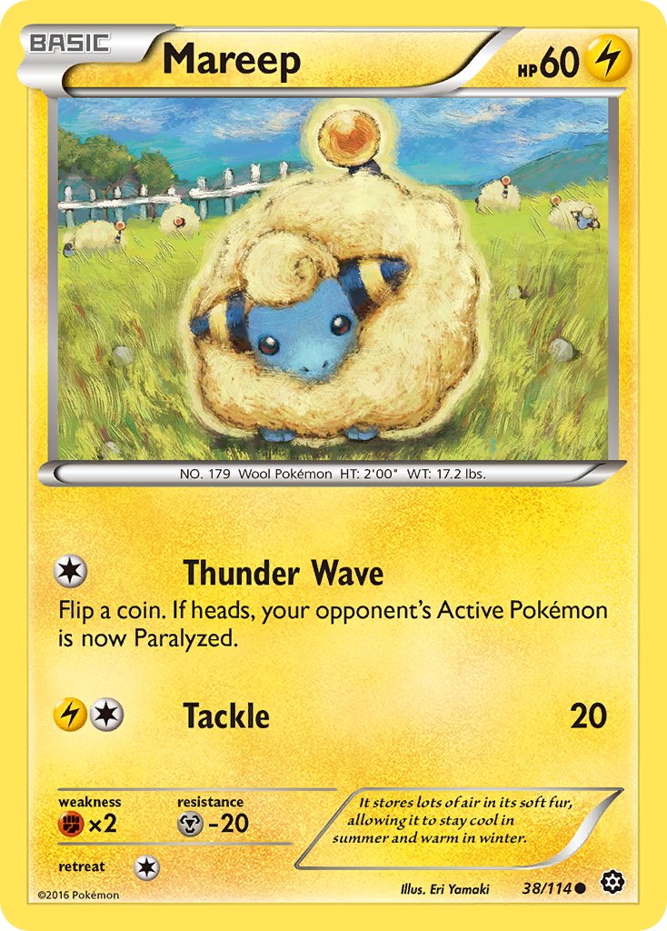 Mareep (38/114) [XY: Steam Siege] | Play N Trade Winnipeg