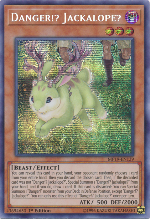 Danger!? Jackalope? [MP19-EN139] Prismatic Secret Rare | Play N Trade Winnipeg