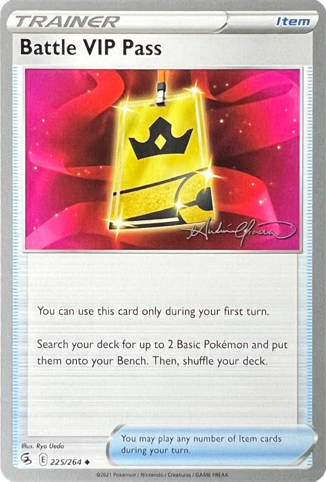 Battle VIP Pass (225/264) (The Shape of Mew - Andre Chiasson) [World Championships 2022] | Play N Trade Winnipeg