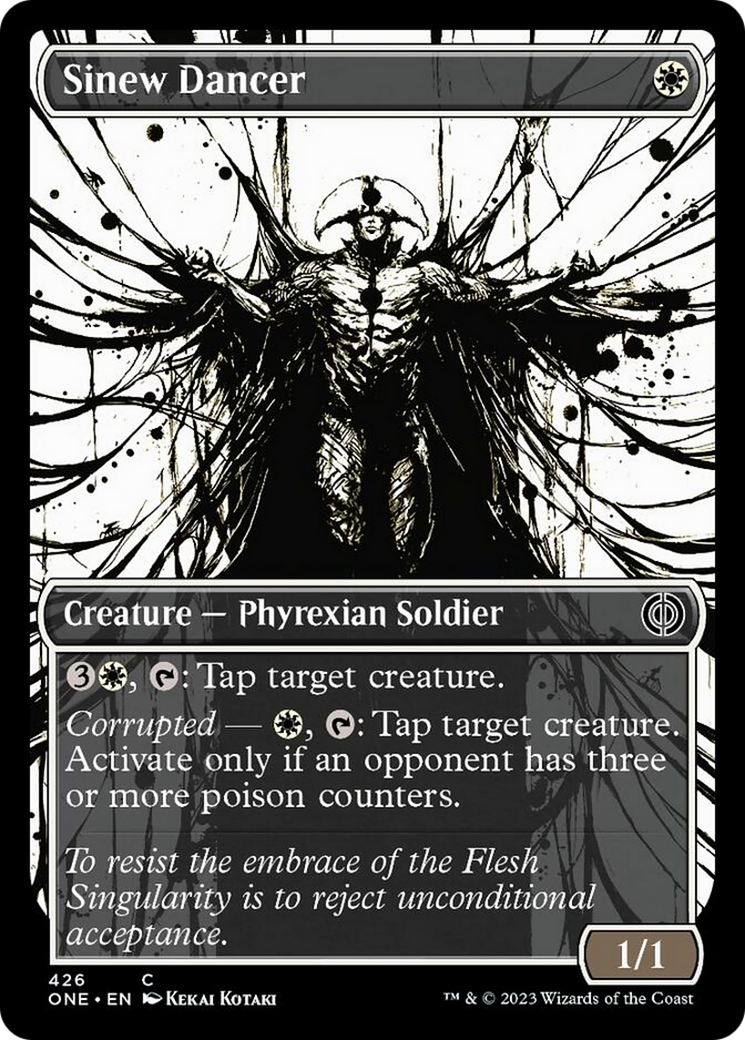 Sinew Dancer (Showcase Ichor Step-and-Compleat Foil) [Phyrexia: All Will Be One] | Play N Trade Winnipeg