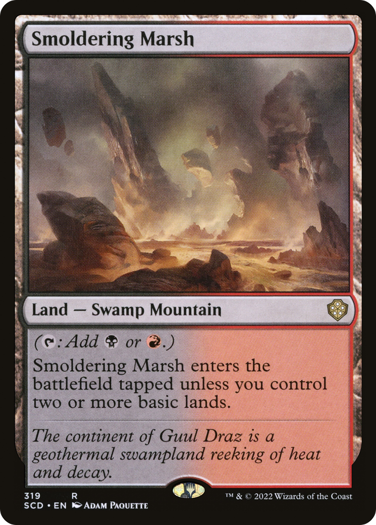 Smoldering Marsh [Starter Commander Decks] | Play N Trade Winnipeg
