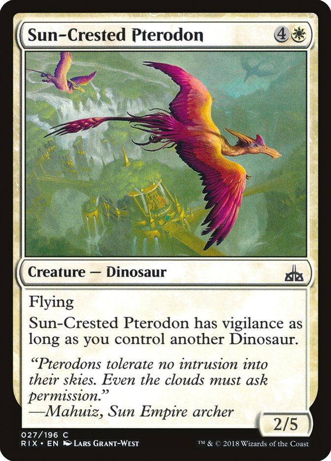 Sun-Crested Pterodon [Rivals of Ixalan] | Play N Trade Winnipeg
