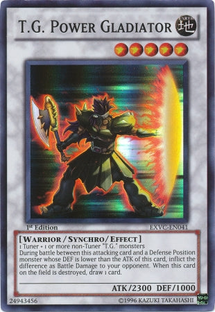 T.G. Power Gladiator [EXVC-EN041] Super Rare | Play N Trade Winnipeg