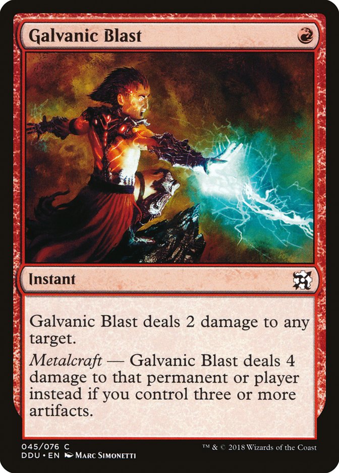 Galvanic Blast [Duel Decks: Elves vs. Inventors] | Play N Trade Winnipeg