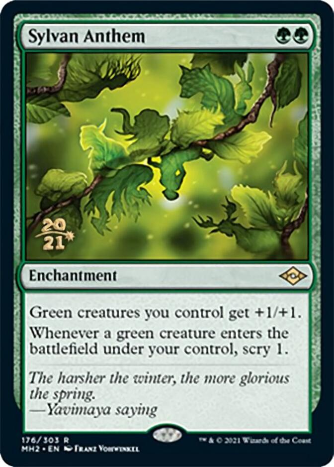 Sylvan Anthem [Modern Horizons 2 Prerelease Promos] | Play N Trade Winnipeg