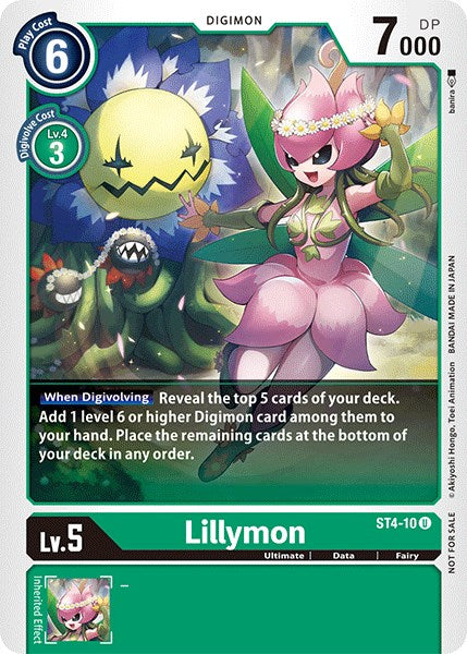 Lillymon [ST4-10] (Official Tournament Pack Vol.3) [Starter Deck: Giga Green Promos] | Play N Trade Winnipeg