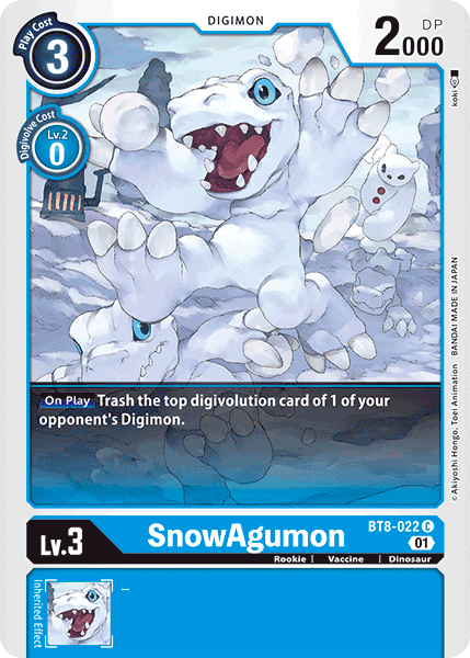 SnowAgumon [BT8-022] [New Awakening] | Play N Trade Winnipeg