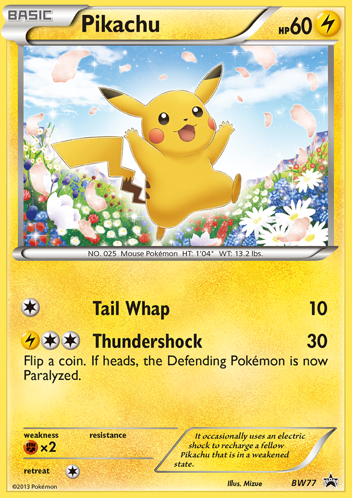 Pikachu (BW77) [Black & White: Black Star Promos] | Play N Trade Winnipeg