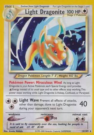 Light Dragonite (14/105) [Neo Destiny Unlimited] | Play N Trade Winnipeg