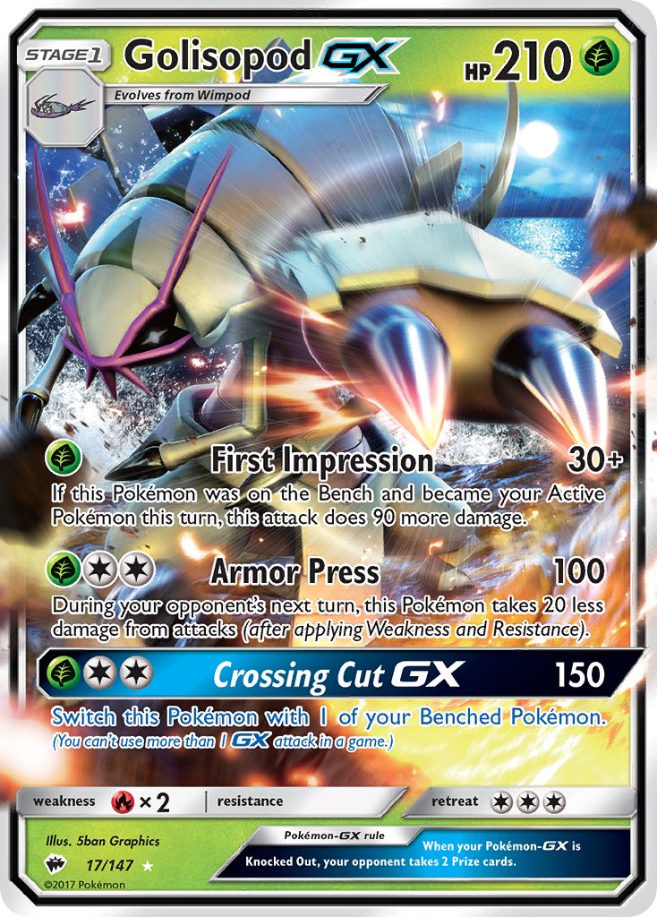 Golisopod GX (17/147) [Sun & Moon: Burning Shadows] | Play N Trade Winnipeg