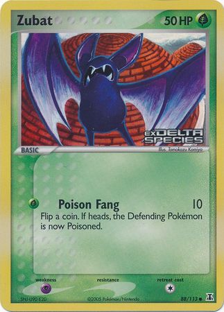 Zubat (88/113) (Stamped) [EX: Delta Species] | Play N Trade Winnipeg