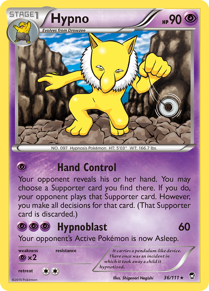 Hypno (36/111) [XY: Furious Fists] | Play N Trade Winnipeg