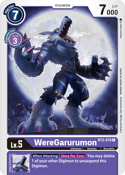 WereGarurumon [BT2-078] [Release Special Booster Ver.1.0] | Play N Trade Winnipeg