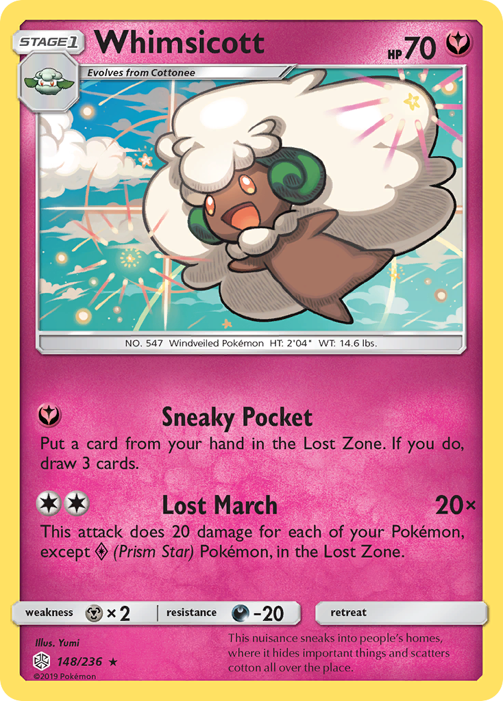 Whimsicott (148/236) [Sun & Moon: Cosmic Eclipse] | Play N Trade Winnipeg