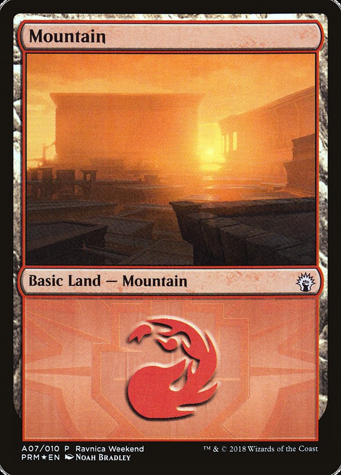 Mountain (A07) [Guilds of Ravnica Ravnica Weekend] | Play N Trade Winnipeg