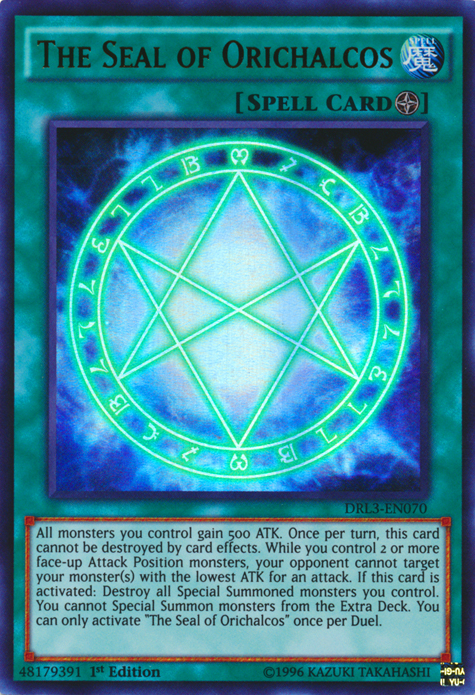The Seal of Orichalcos [DRL3-EN070] Ultra Rare | Play N Trade Winnipeg