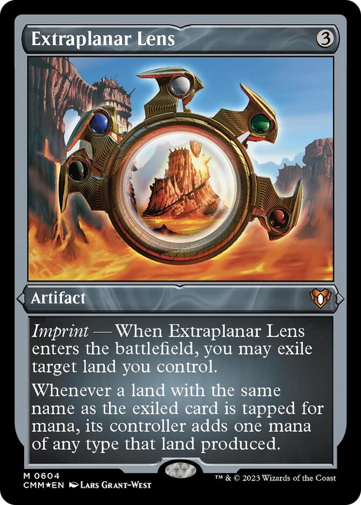 Extraplanar Lens (Foil Etched) [Commander Masters] | Play N Trade Winnipeg