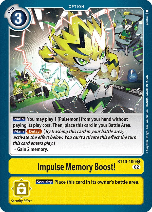 Impulse Memory Boost! [BT10-100] [Xros Encounter] | Play N Trade Winnipeg