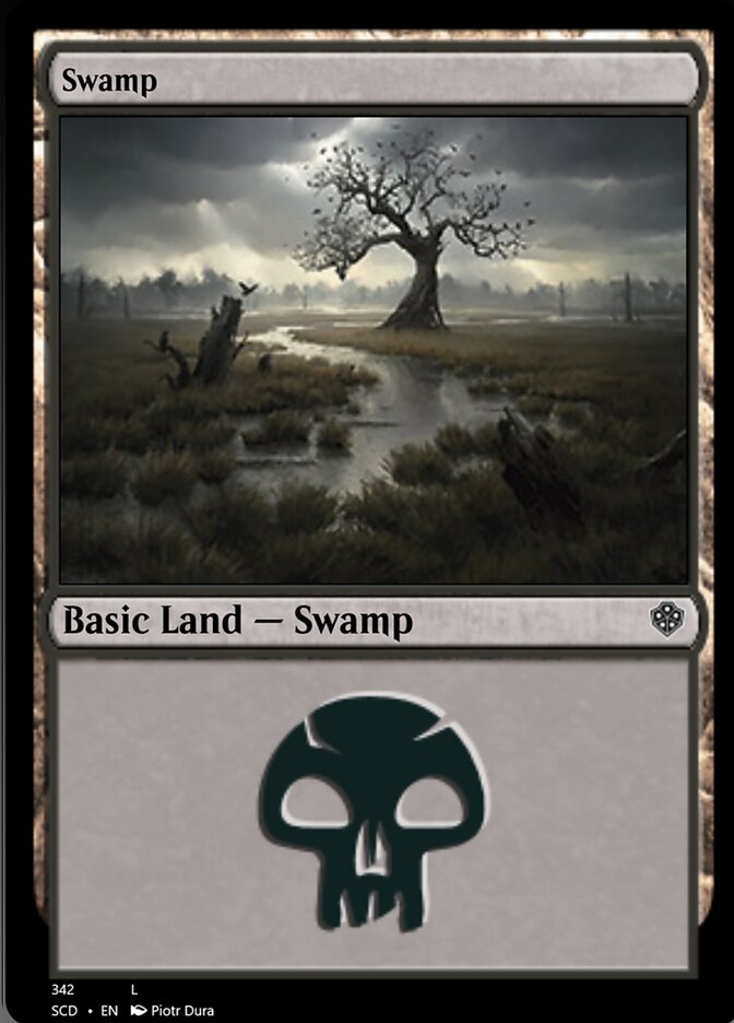 Swamp (342) [Starter Commander Decks] | Play N Trade Winnipeg