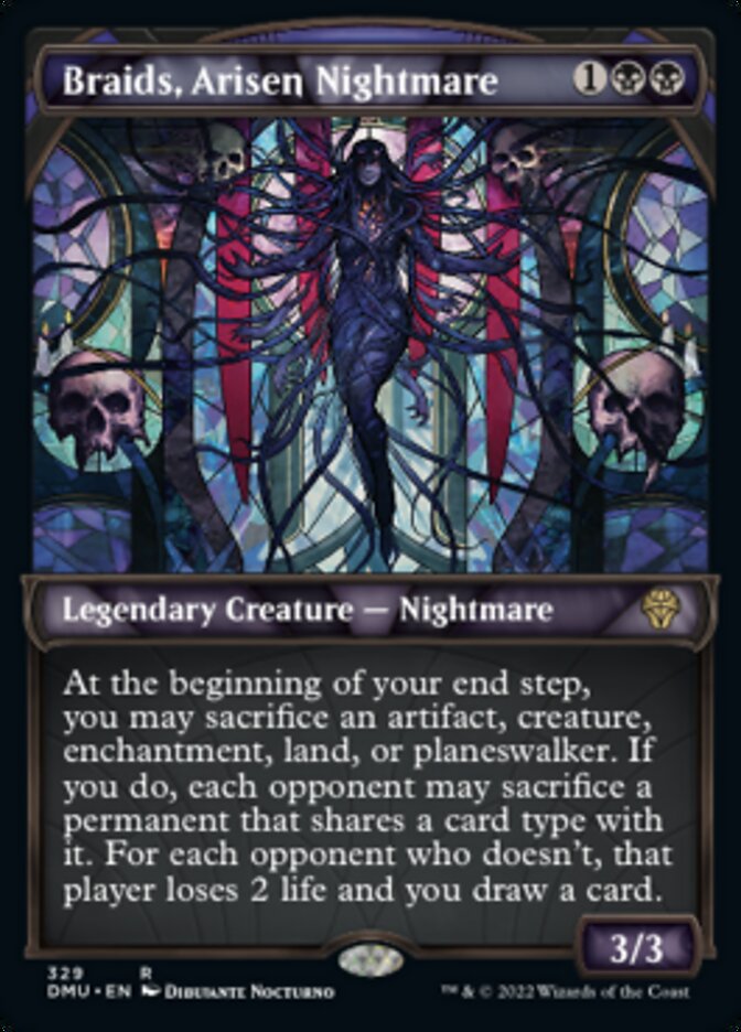 Braids, Arisen Nightmare (Showcase Textured) [Dominaria United] | Play N Trade Winnipeg