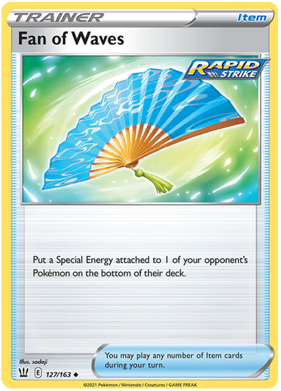 Fan of Waves (127/163) [Sword & Shield: Battle Styles] | Play N Trade Winnipeg