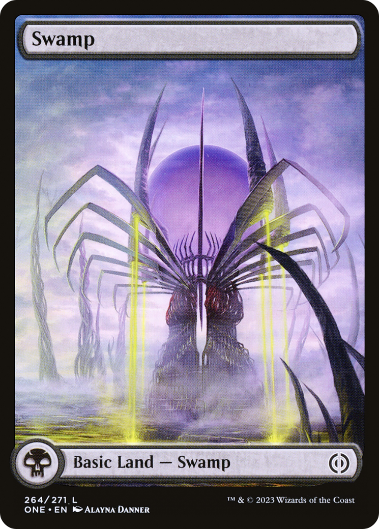 Swamp (264) (Full-Art) [Phyrexia: All Will Be One] | Play N Trade Winnipeg