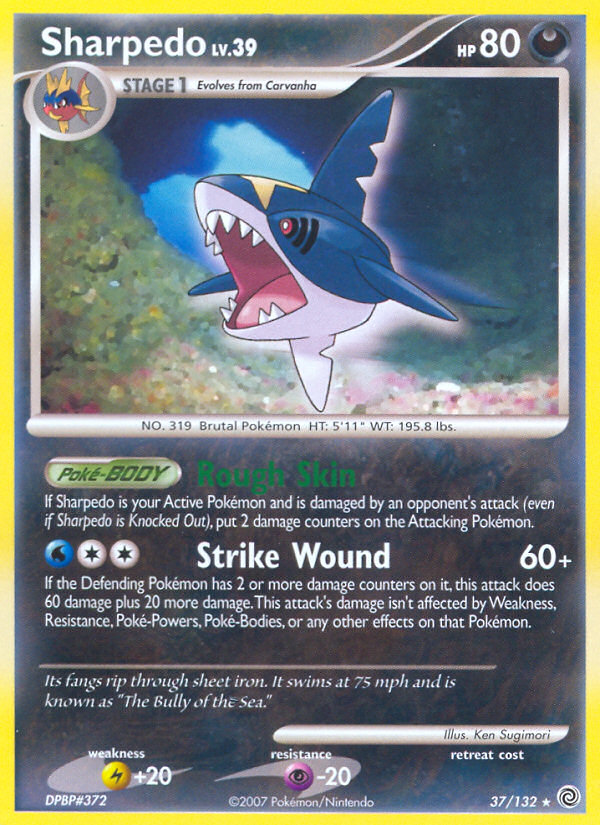 Sharpedo (37/132) [Diamond & Pearl: Secret Wonders] | Play N Trade Winnipeg