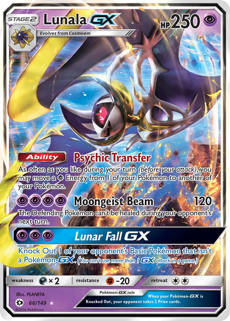 Lunala GX (66/149) [Sun & Moon: Base Set] | Play N Trade Winnipeg