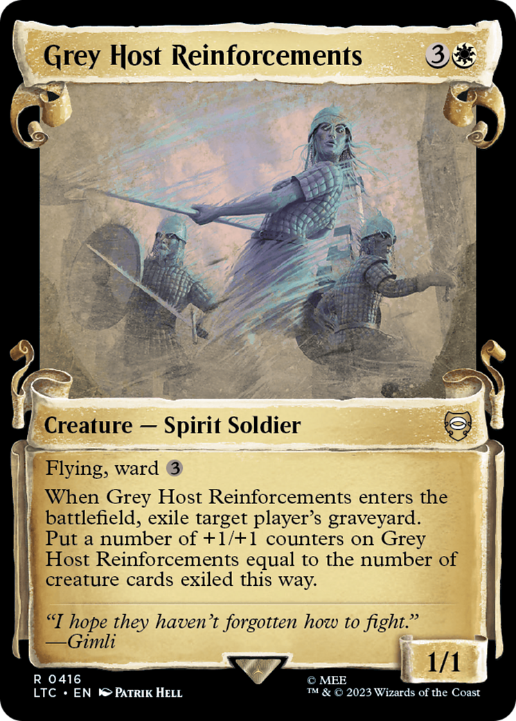 Grey Host Reinforcements [The Lord of the Rings: Tales of Middle-Earth Commander Showcase Scrolls] | Play N Trade Winnipeg
